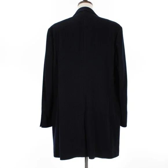 Cardinal of Canada NWT Top Coat Size 48R in Solid Navy Blue 100% Cashmere